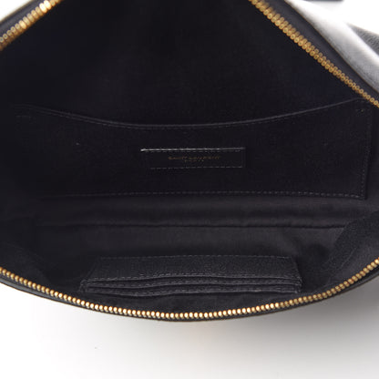 Saint Laurent Grain De Poudre Monogram Belt Bag Black 5 of 9