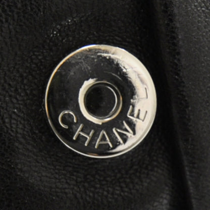 Chanel Lambskin Half Moon Wallet On Chain Bag Black 10 of 11