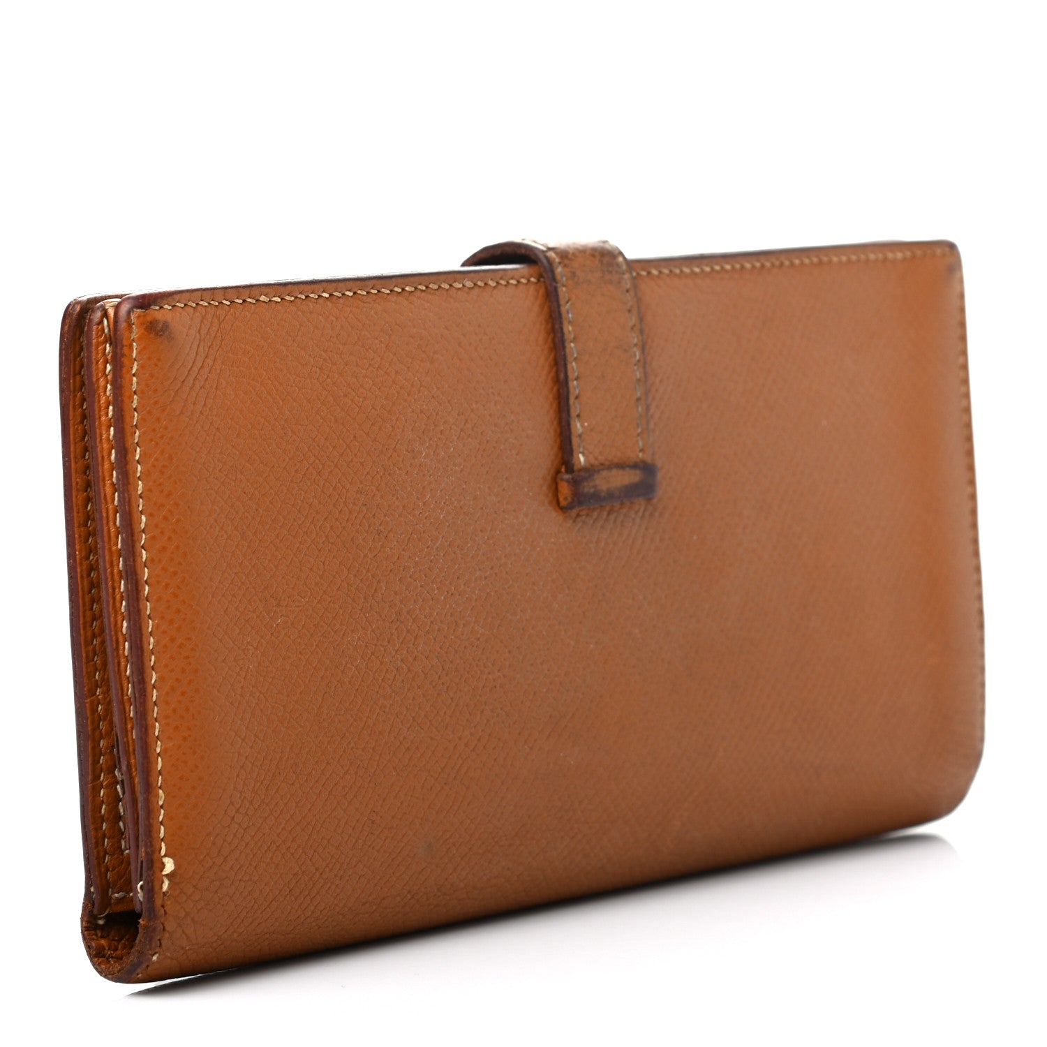 Hermes Epsom Bearn Gusset Wallet Gold 3 of 15