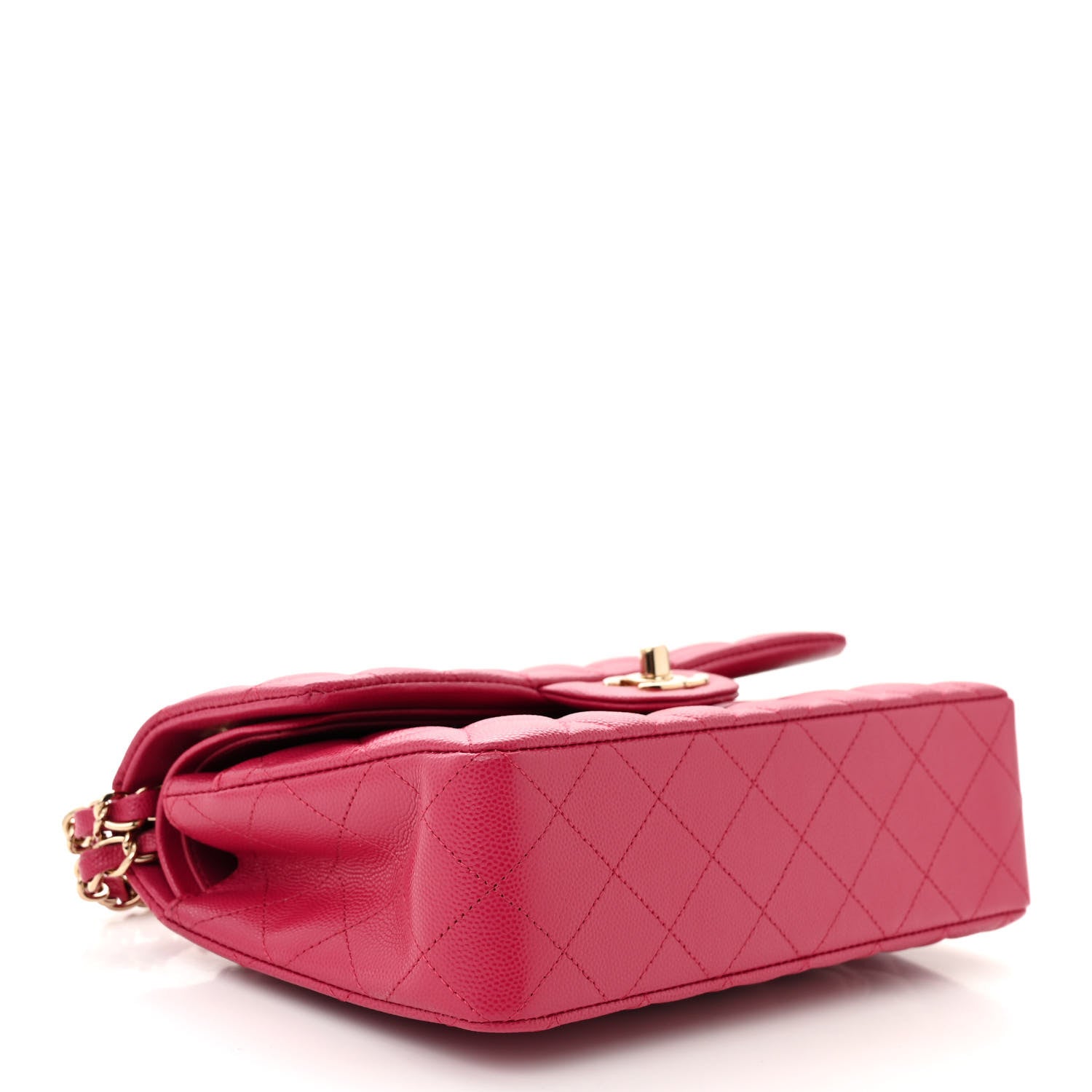 Chanel Caviar Quilted Small Double Flap Fuchsia 4 of 11