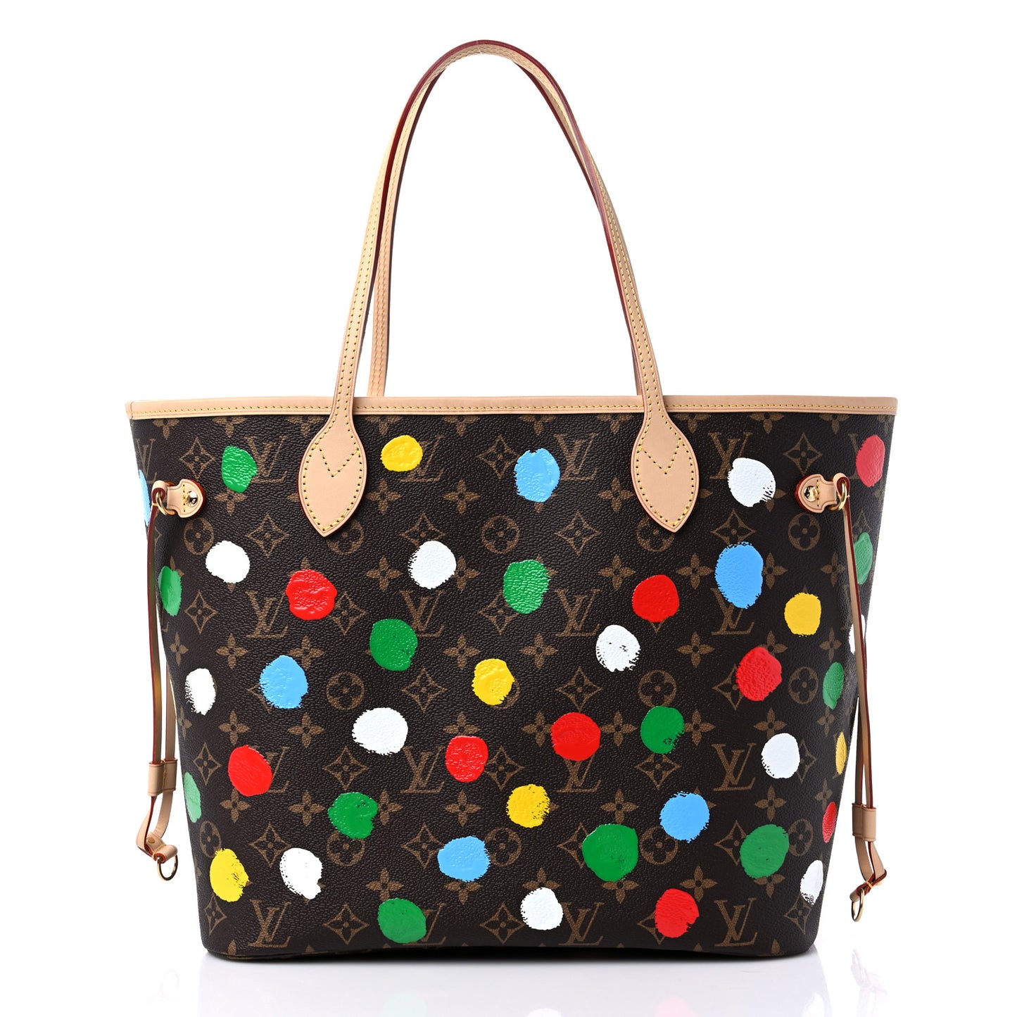 LV X YK Monogram Dots Neverfull MM
