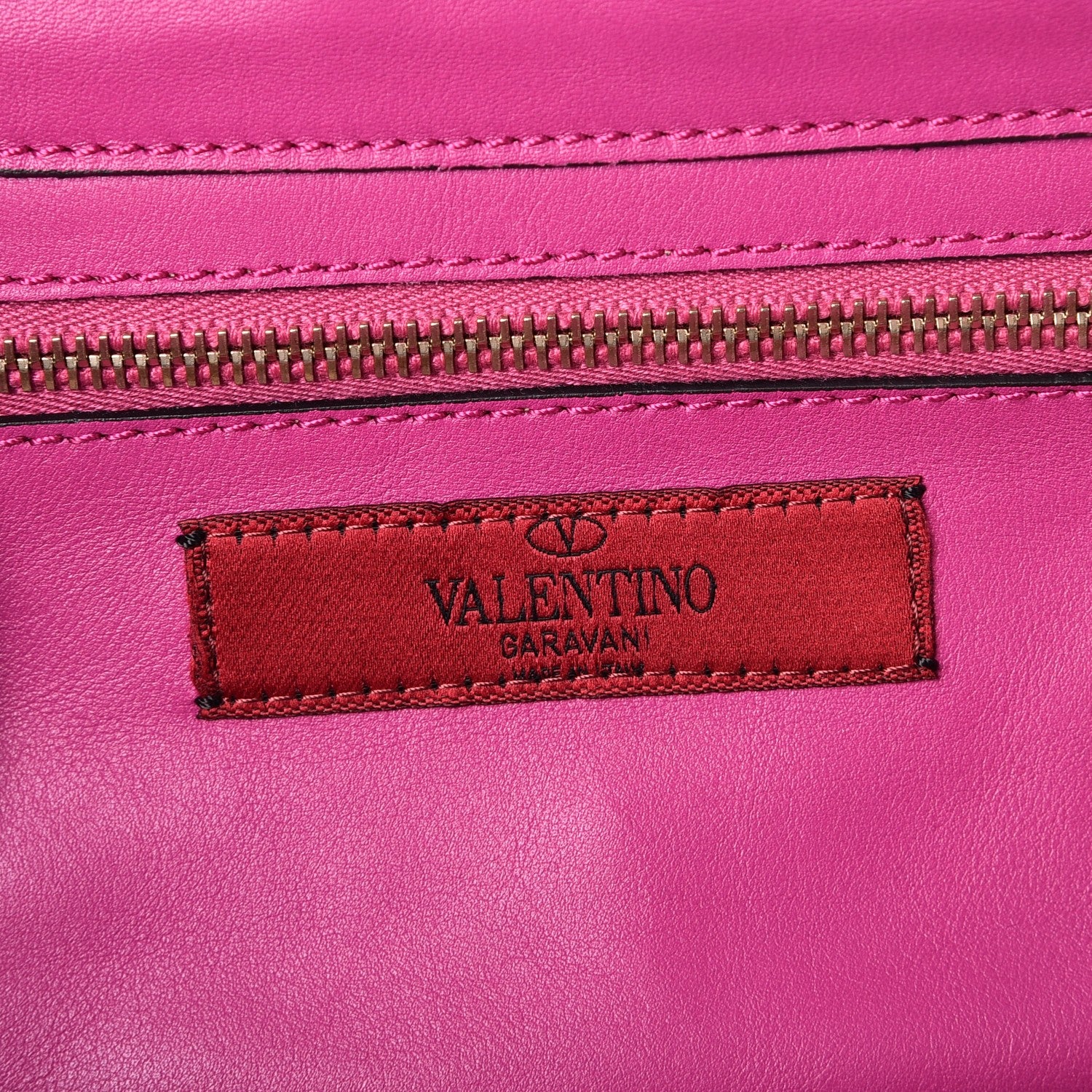 Valentino Garavani Vitello Mini Rockstud Tote Fuxia 7 of 9