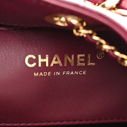 Chanel Caviar Quilted Small Chanel 25 Handbag Burgundy 6 of 11