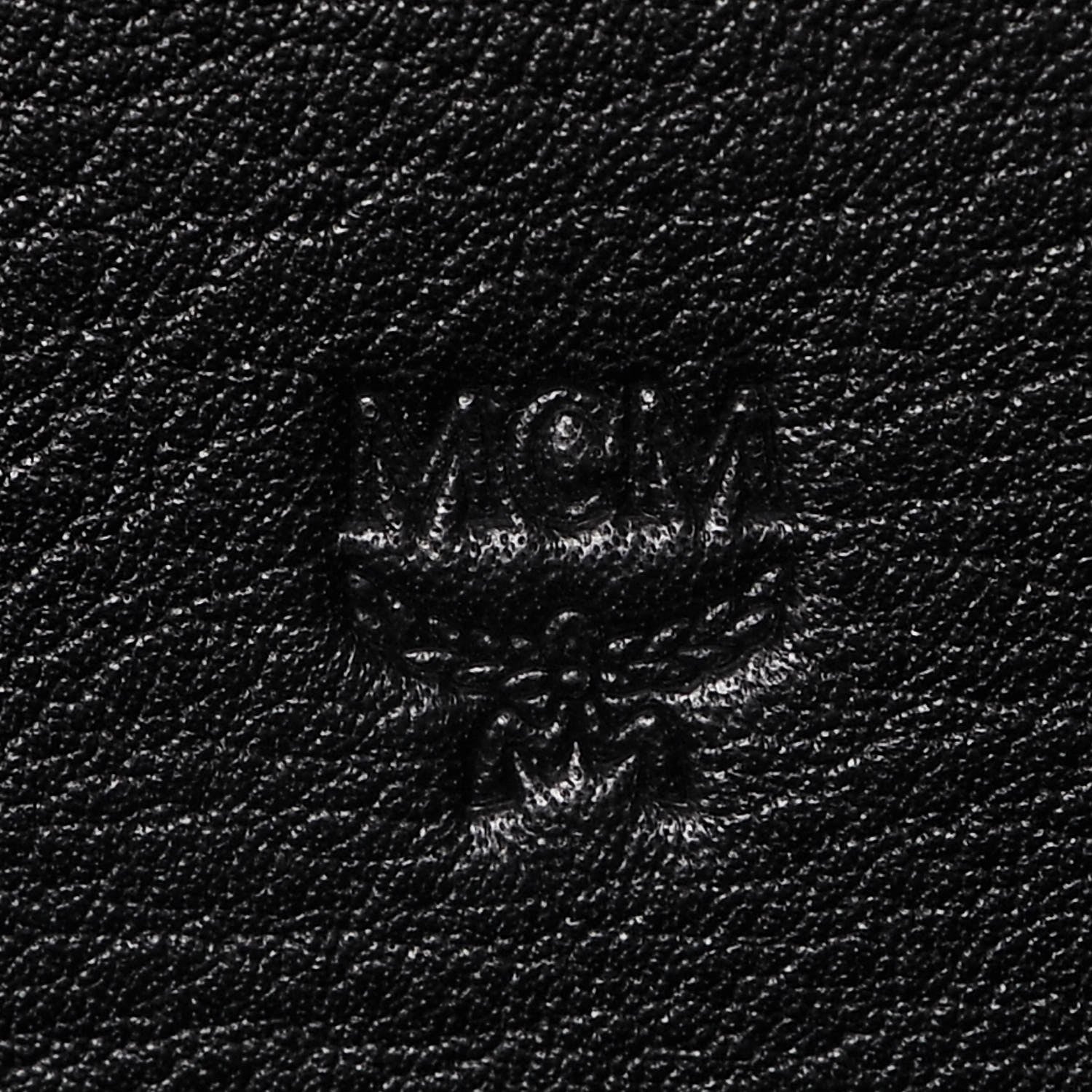 MCM Calfskin Ottomar Monogram Duke Backpack Black 8 of 11
