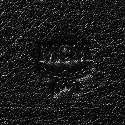 MCM Calfskin Ottomar Monogram Duke Backpack Black 8 of 11