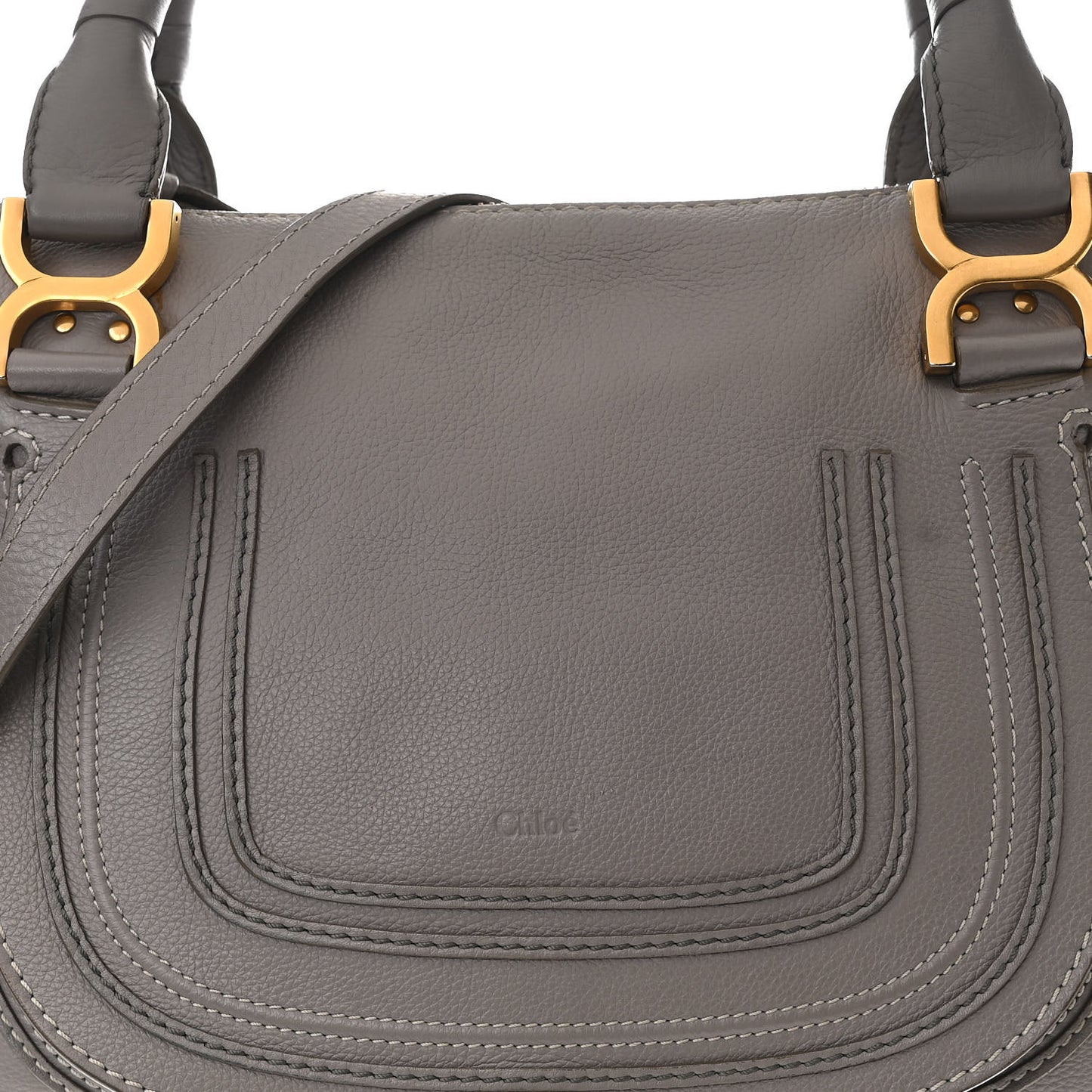 Calfskin Medium Marcie Satchel Cashmere Grey