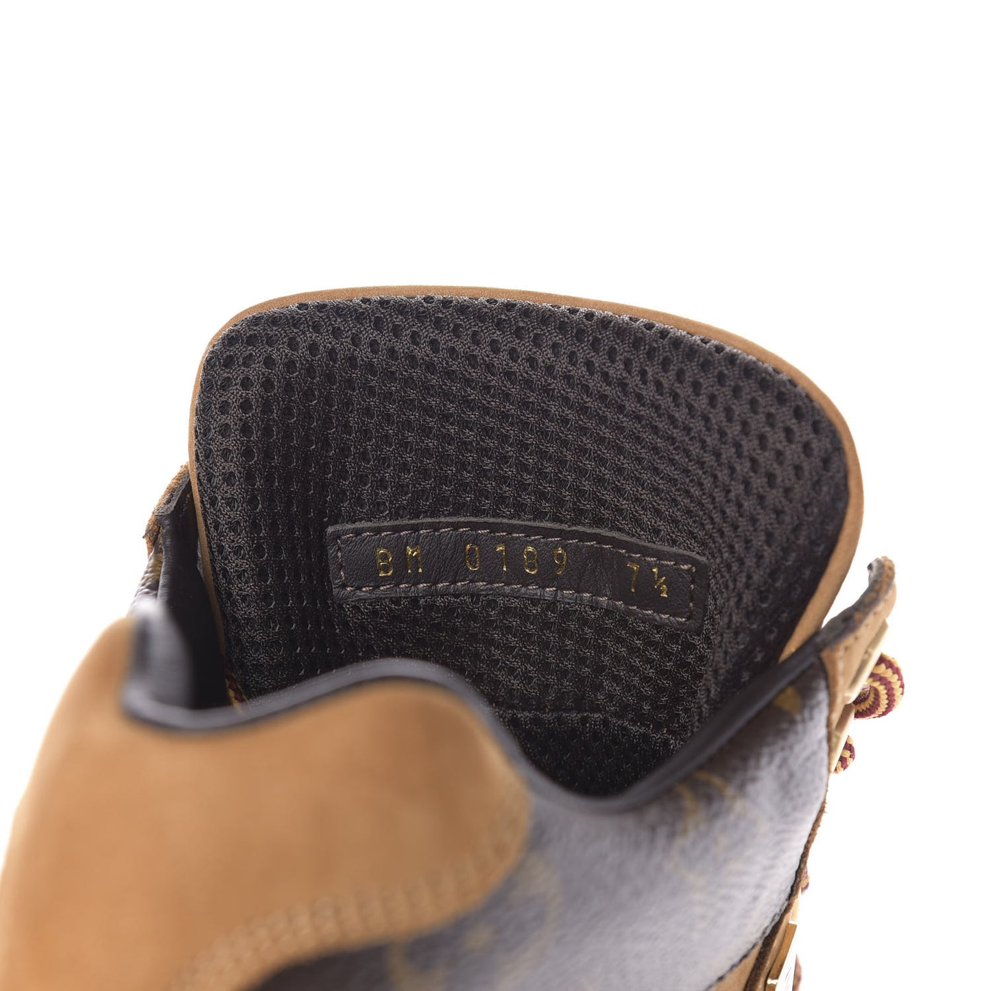 Nubuck Calfskin Monogram Oberkampf Ankle Boots 7.5 Beige