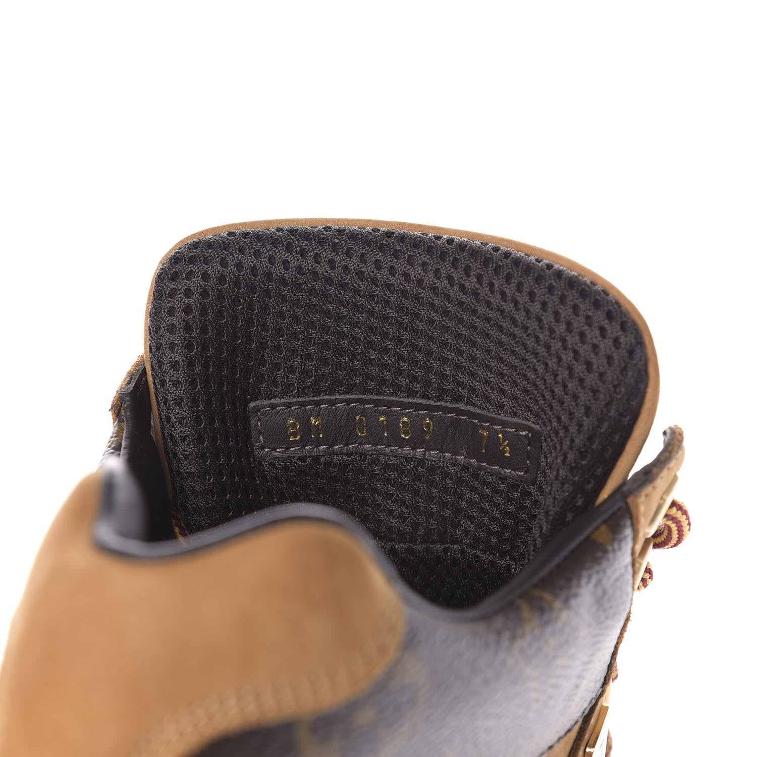 Louis Vuitton Nubuck Calfskin Monogram Oberkampf Ankle Boots 7.5 Beige 8 of 9