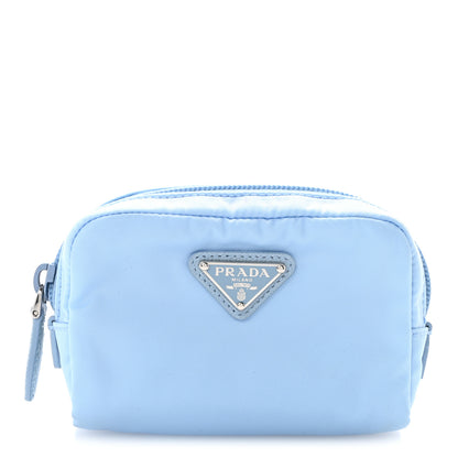 Prada Re-Nylon Micro Pouch Celeste 1 of 9
