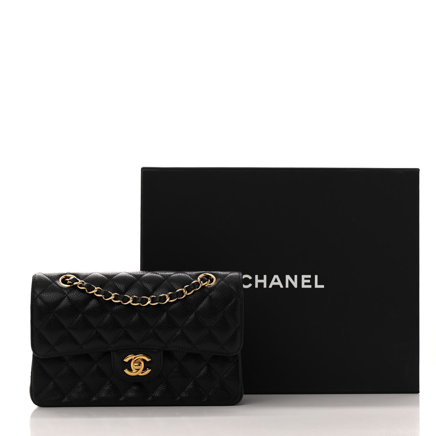 Chanel Caviar Quilted Small Double Flap Black 14 of 14