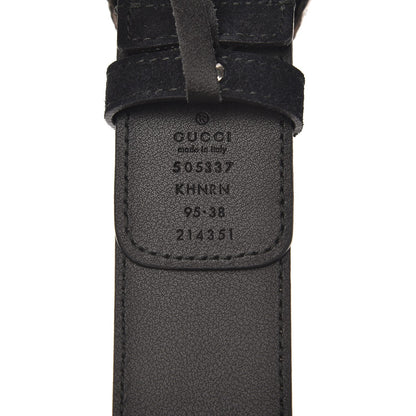 Gucci GG Supreme Monogram Suede Dionysus 40mm Belt 95 38 Beige Black 3 of 6