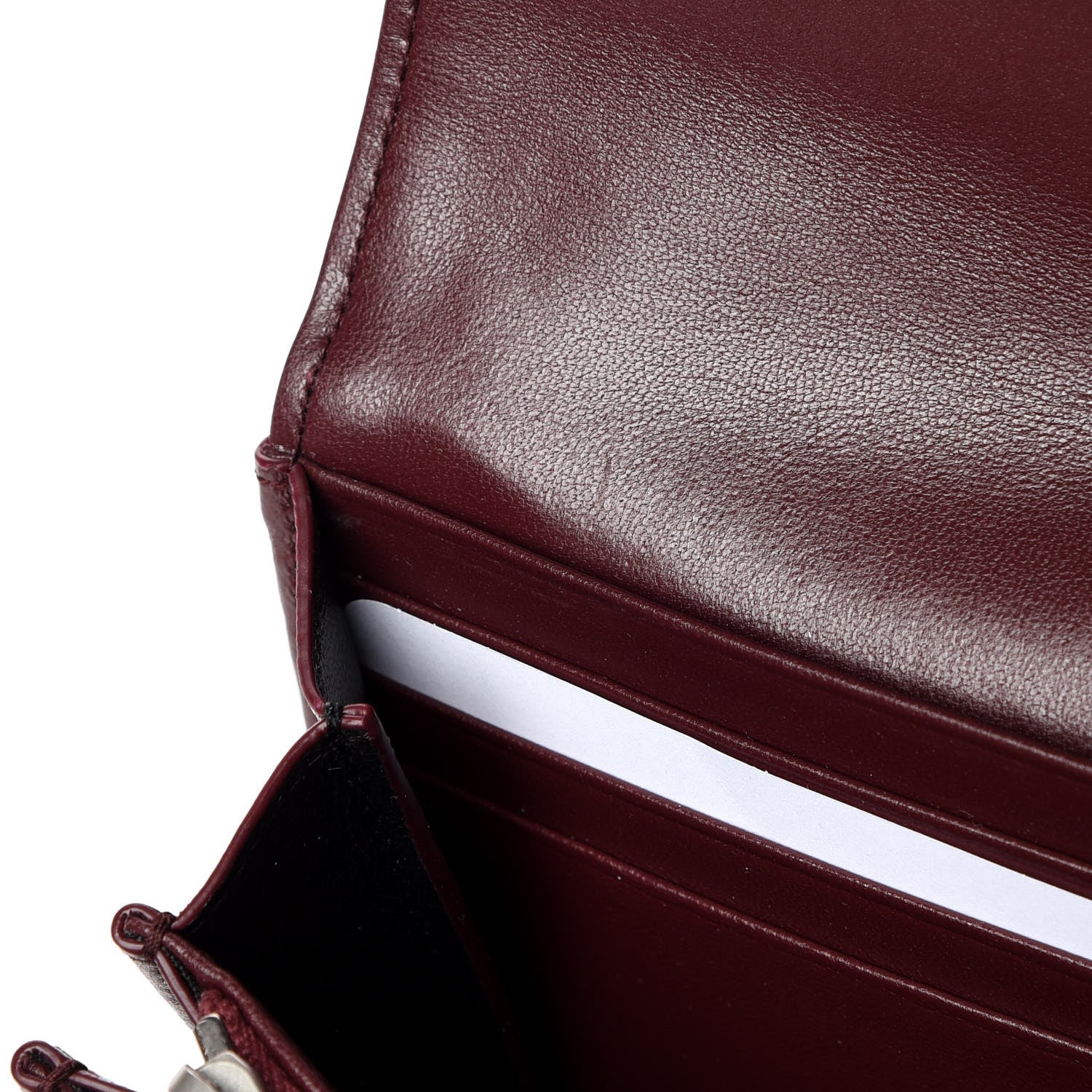 Saint Laurent Lambskin Y Quilted Monogram Large Loulou Flap Wallet Legion Red 12 of 12