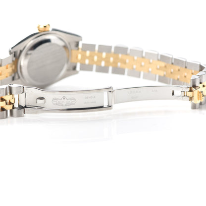 Rolex Stainless Steel 18K Yellow Gold Diamond 26mm Oyster Perpetual Datejust Watch Champagne 179173 5 of 6