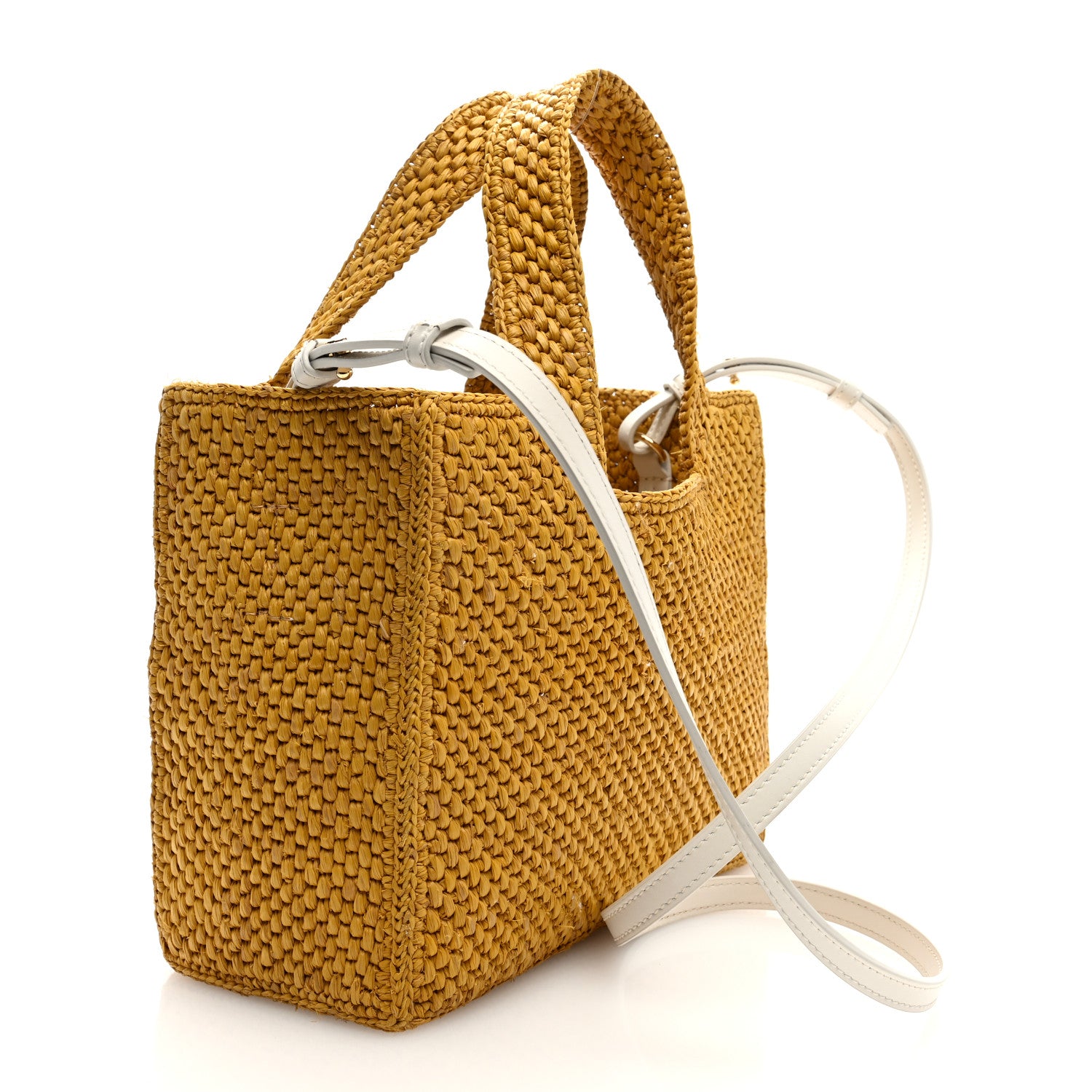 Loewe X PAULA'S IBIZA Raffia Font Tote Ochre 3 of 9