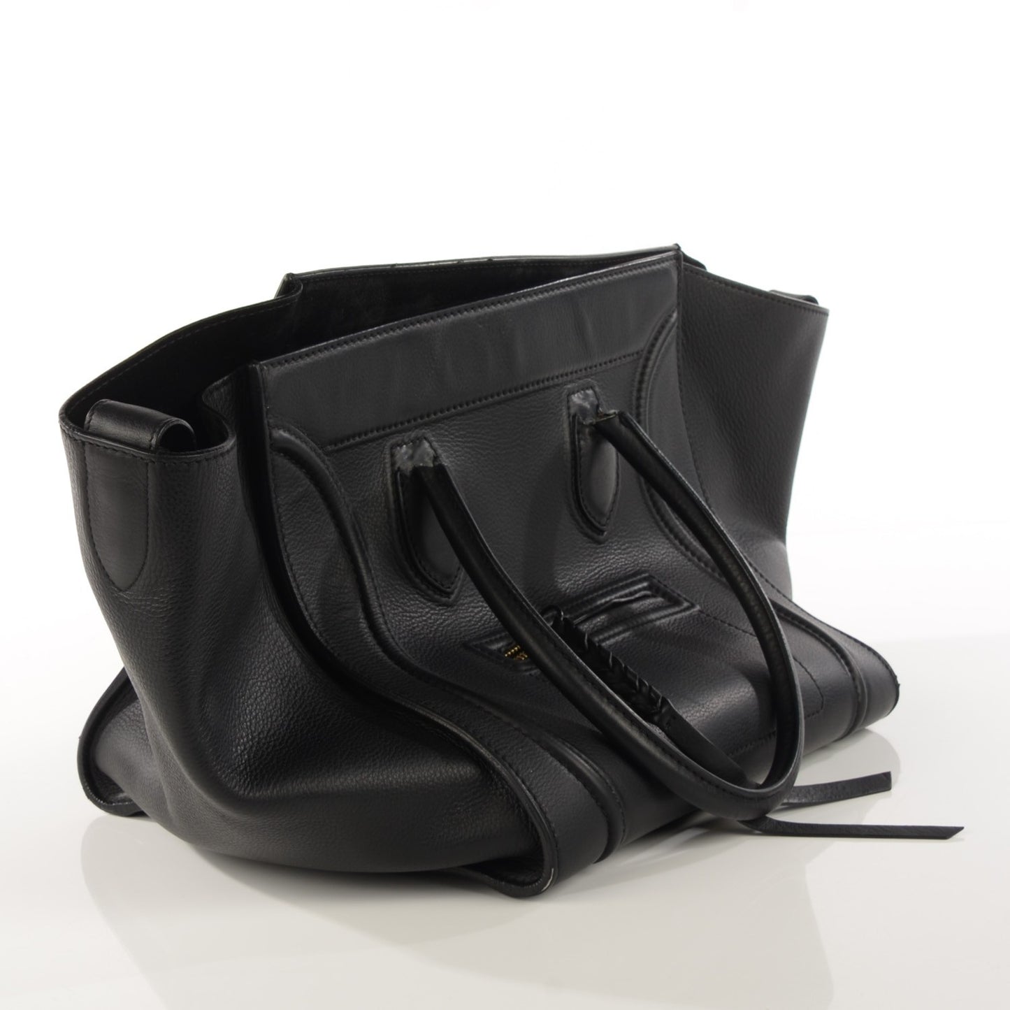 Supple Calfskin Medium Phantom Luggage Black