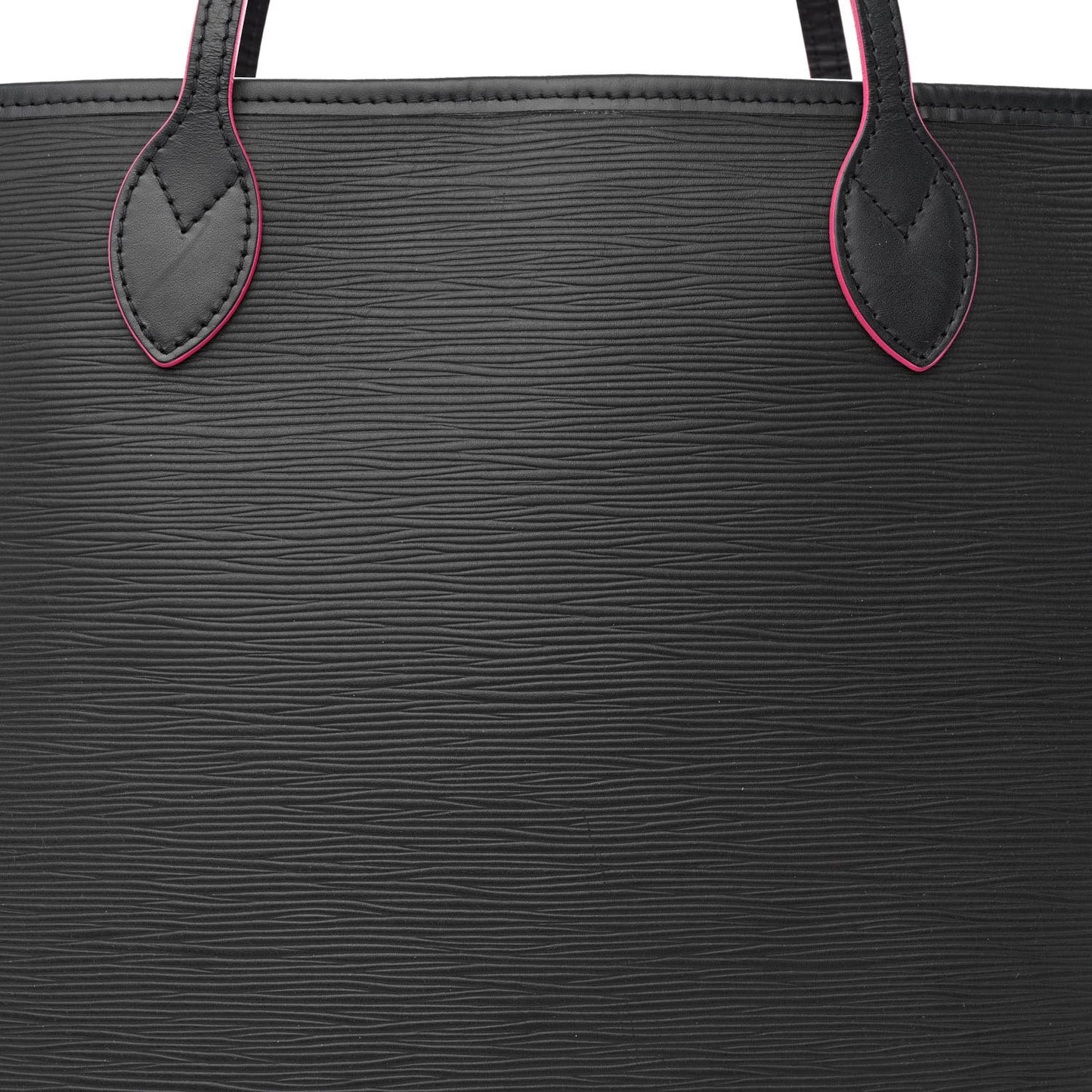 Epi Neverfull MM Black Hot Pink