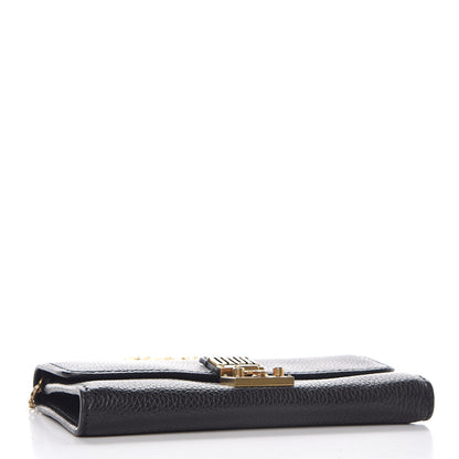 Christian Dior Calfskin Dioraddict Wallet on Chain Black 4 of 9