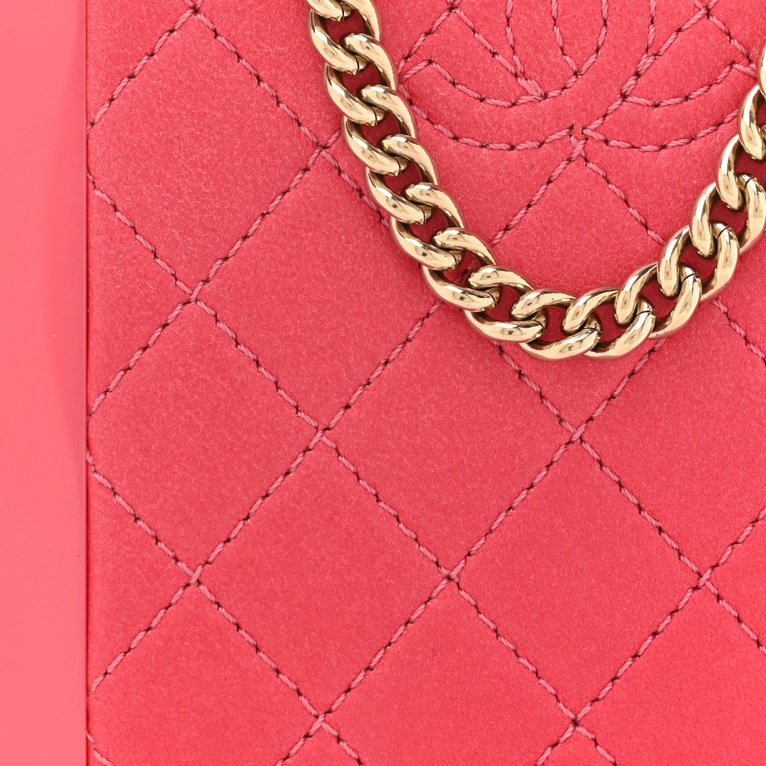 Chanel Plexiglass Lambskin Evening In The Air Mini Trolley Minaudiere Clutch Pink 8 of 11