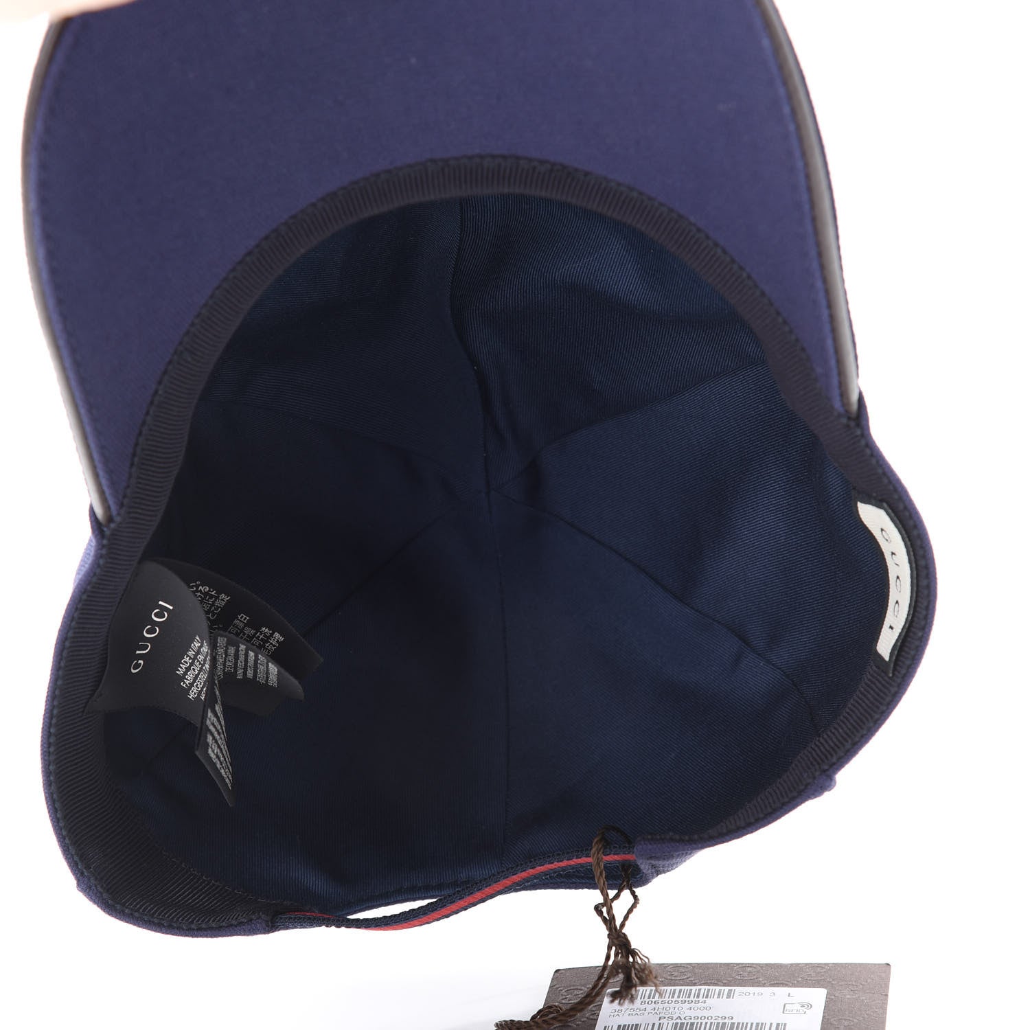 Gucci Cotton Web Baseball Hat L Navy 5 of 8