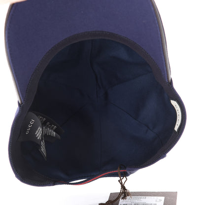 Gucci Cotton Web Baseball Hat L Navy 5 of 8