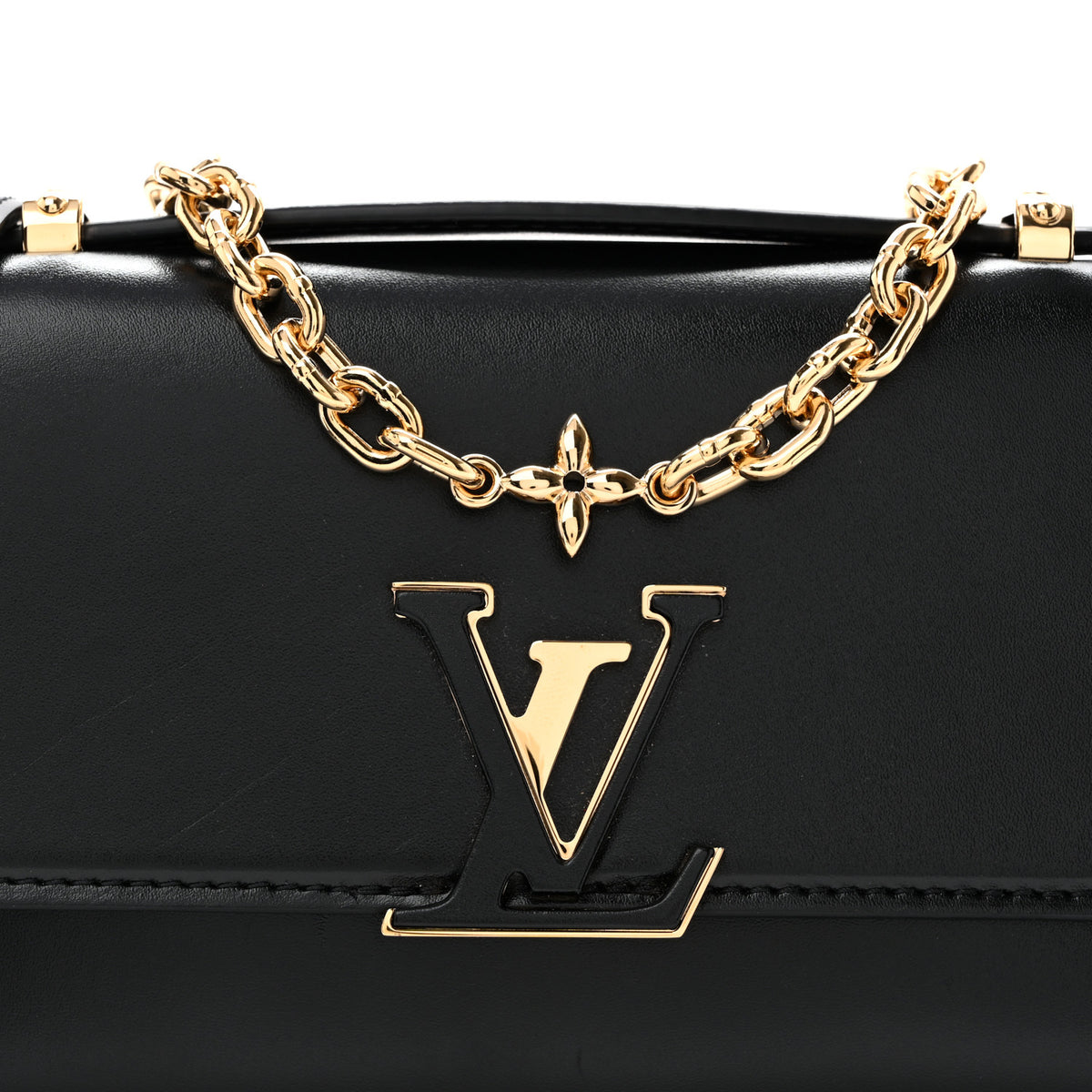 Louis Vuitton Calfskin LV Wallet On Chain Capucines Black 7 of 12