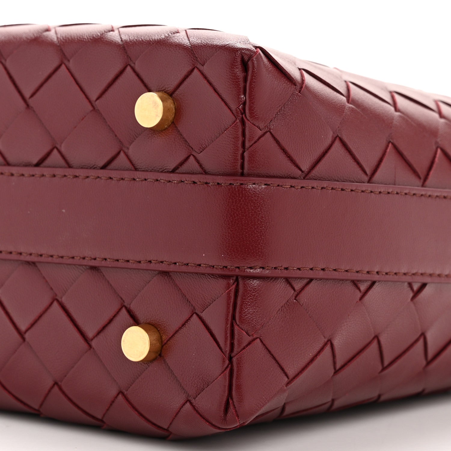 Bottega Veneta Calfskin Nappa Intrecciato Mini Wallace Barolo 10 of 11