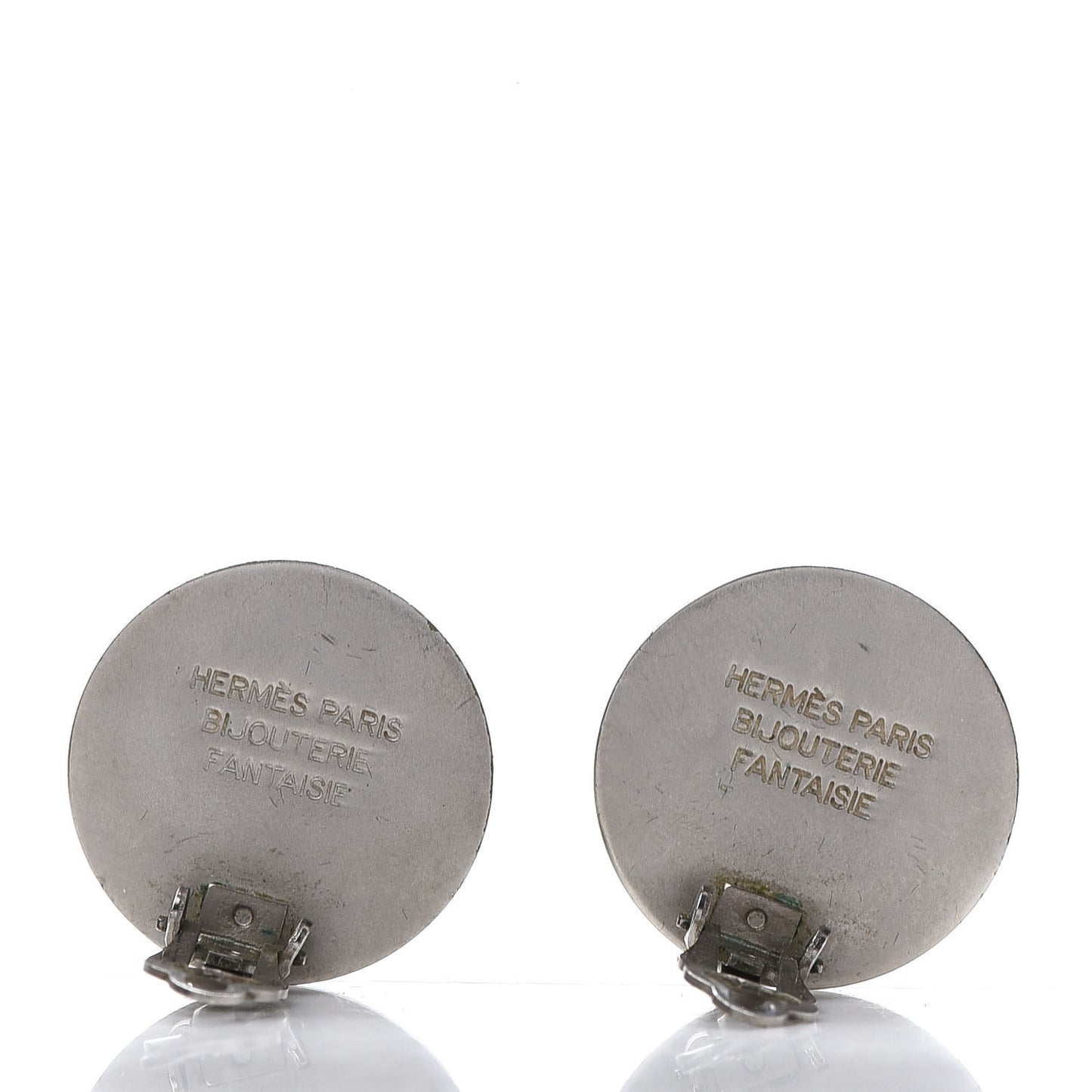 Palladium Clou De Selle Clip On Earrings