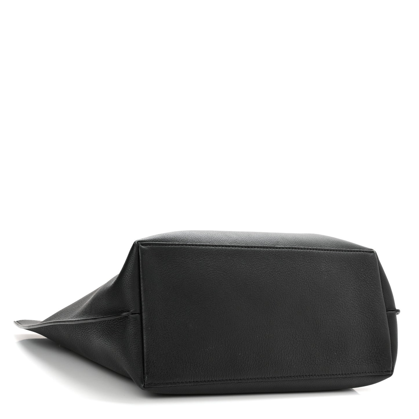 Calfskin Lockme Go Tote Black