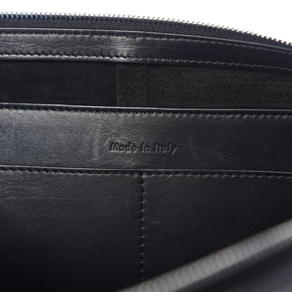 Celine Smooth Calfskin Tri-Fold Clutch on Chain Black 5 of 10