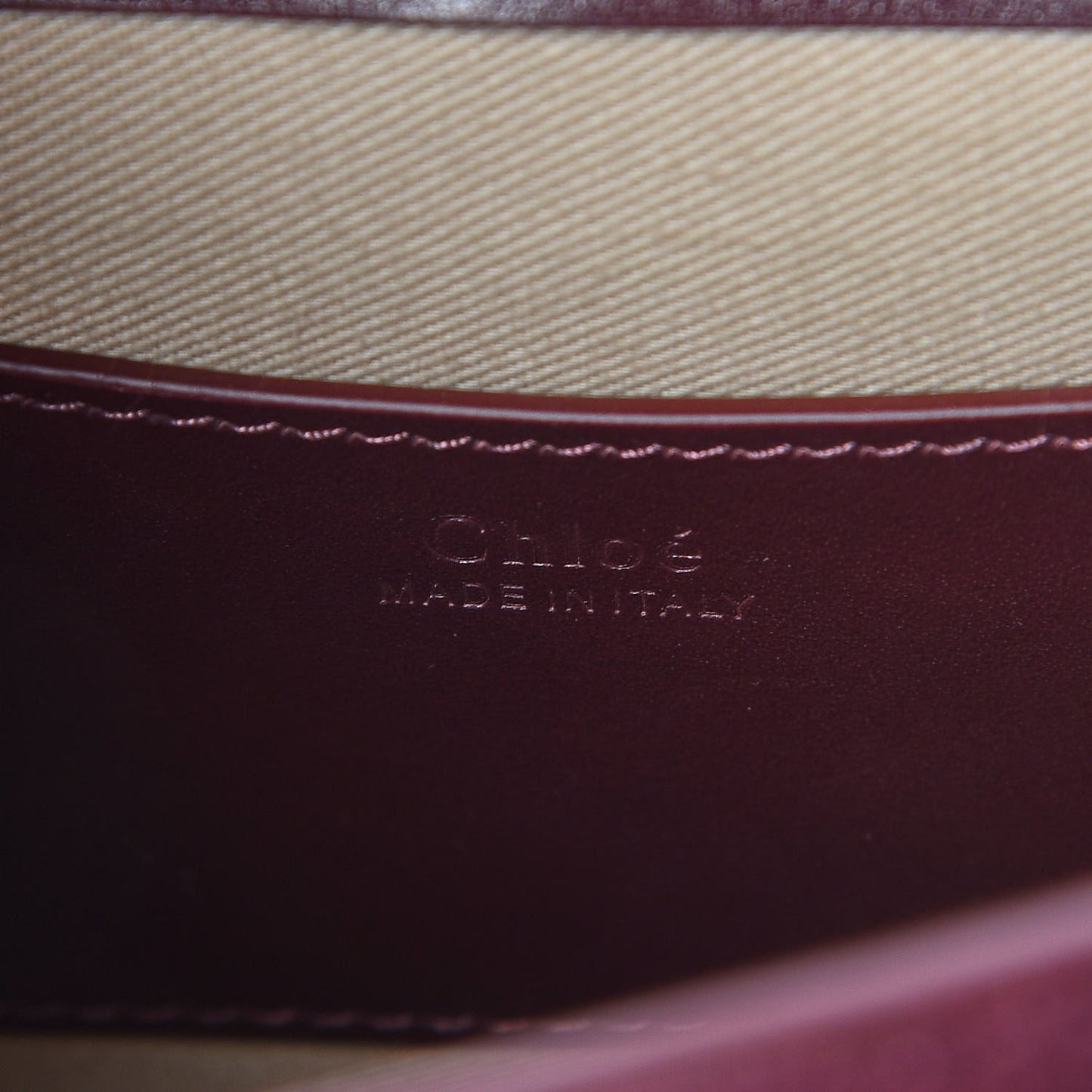 Calfskin Small Tess Bag Burnt Brown