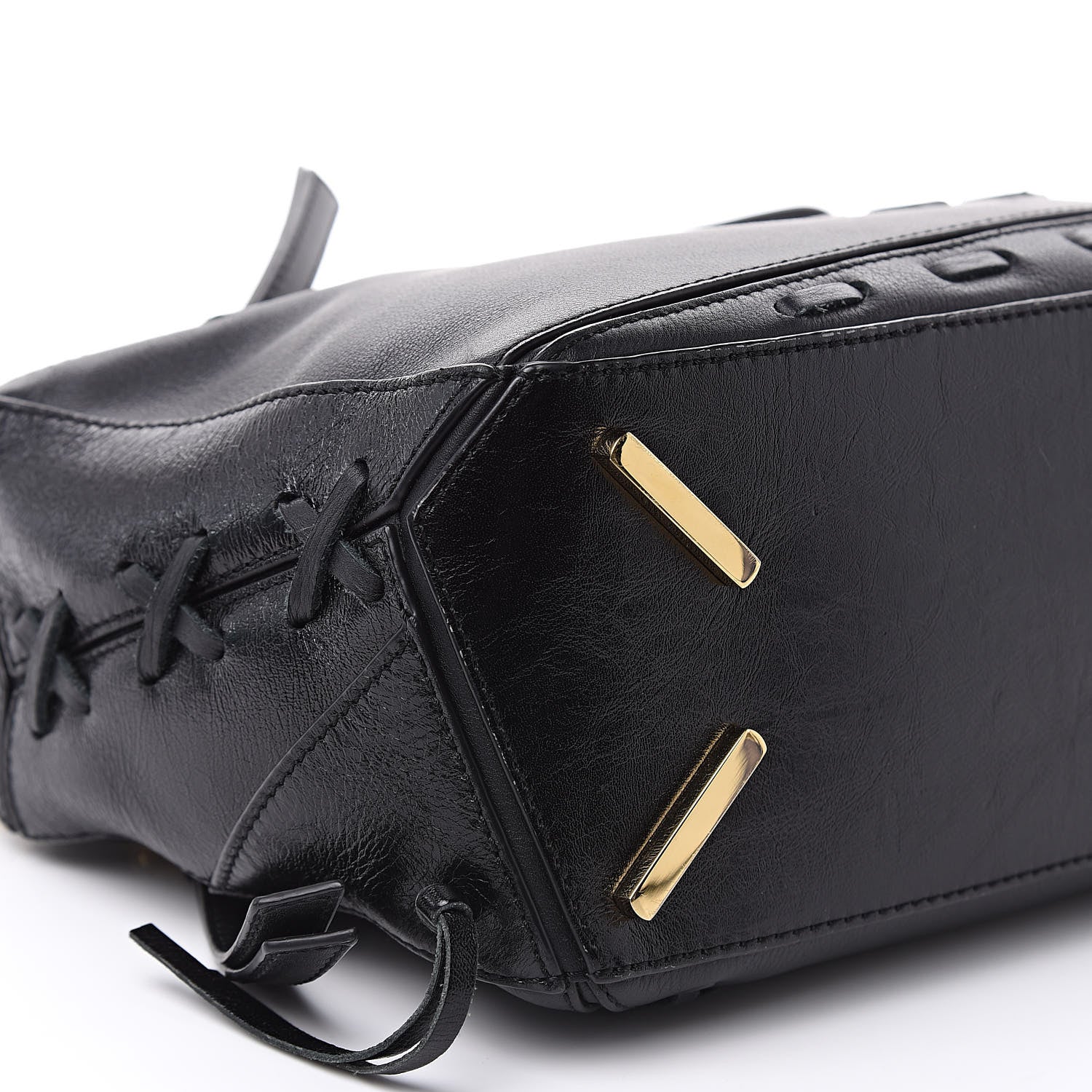 Loewe Calfskin Small Whipstitch Puzzle Bag Black 7 of 13