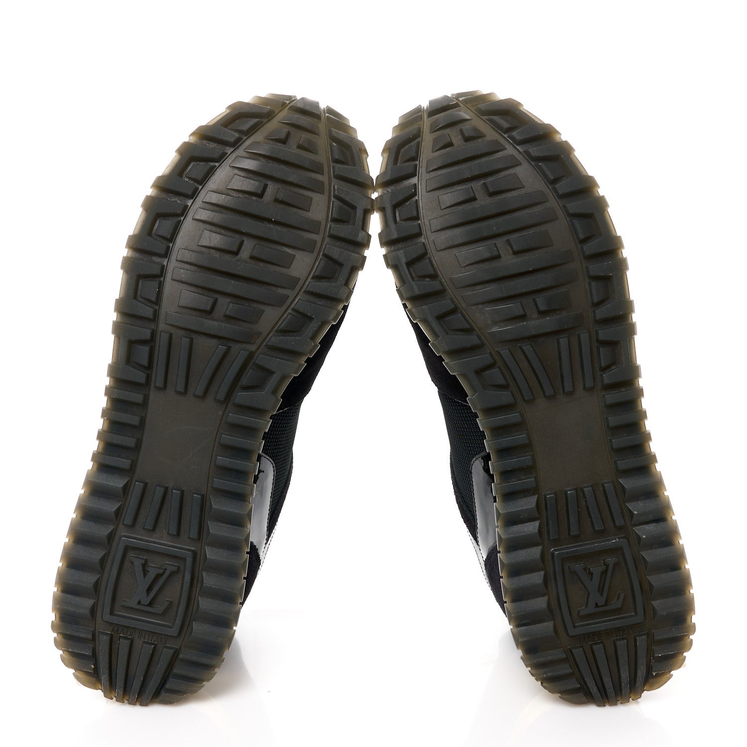 Louis Vuitton Suede Monogram Run Away Sneakers 39 Black 5 of 9