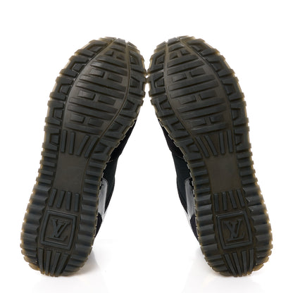 Louis Vuitton Suede Monogram Run Away Sneakers 39 Black 5 of 9