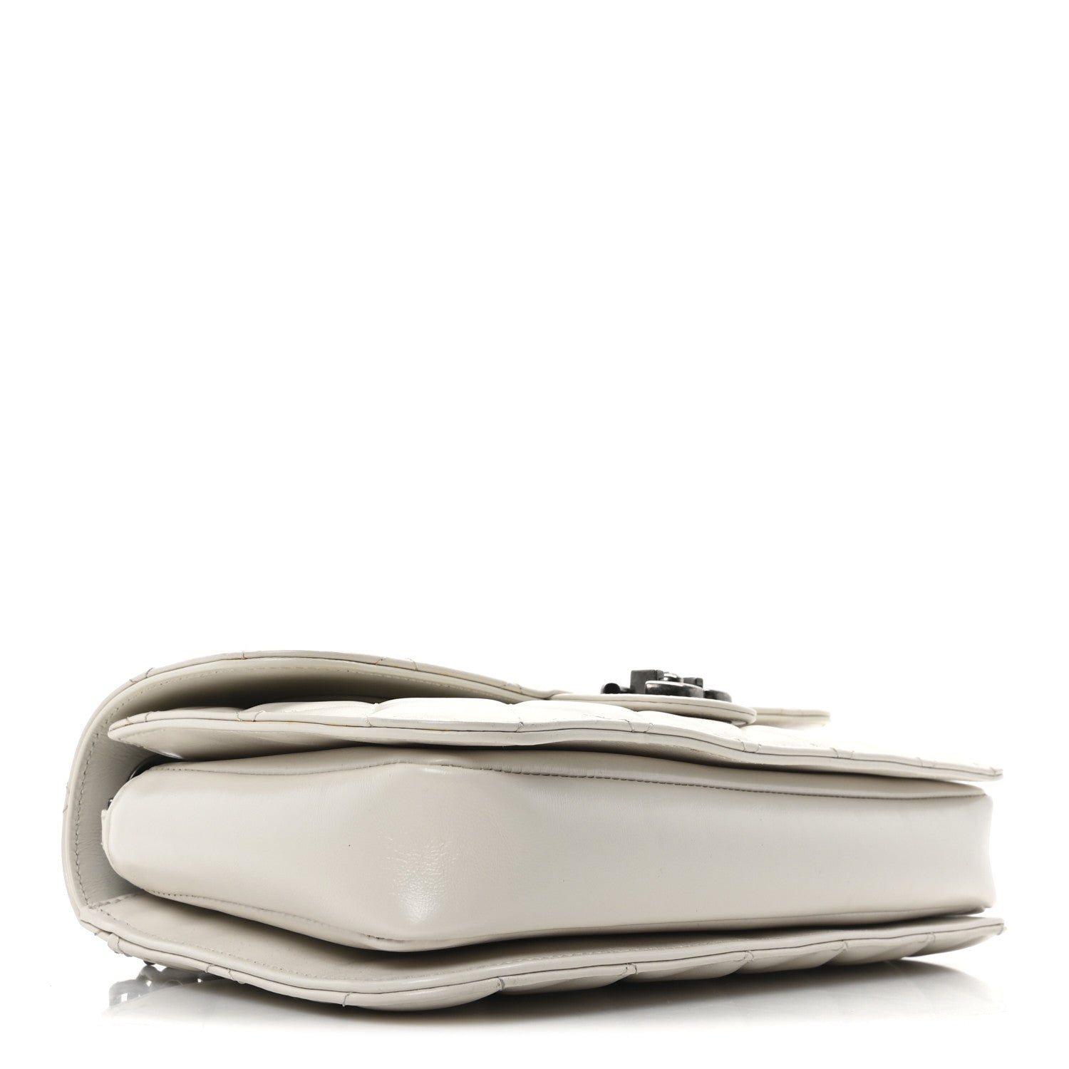 Chanel Glazed Calfskin Medium Perfect Edge Flap White 4 of 10
