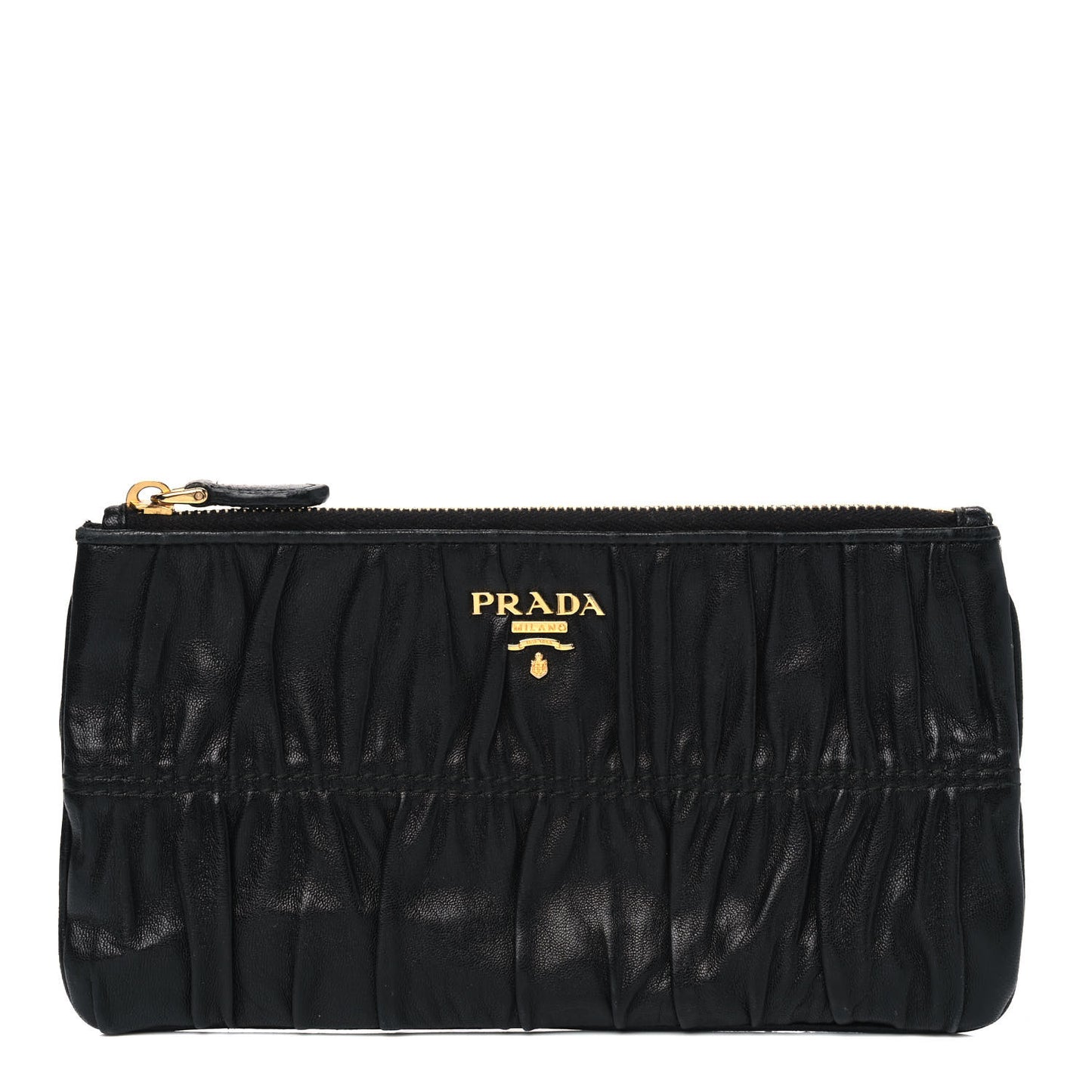 Nappa Gaufre Pouch Black