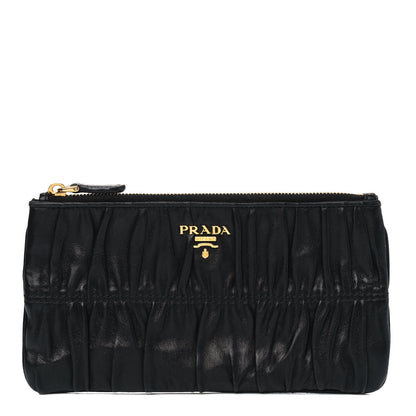 Prada Nappa Gaufre Pouch Black 1 of 7
