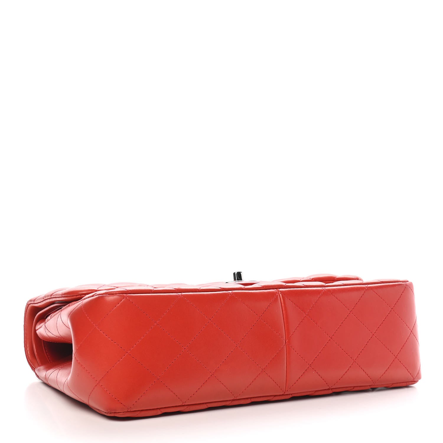 Chanel Lambskin Quilted Jumbo Double Flap Red 4 of 9