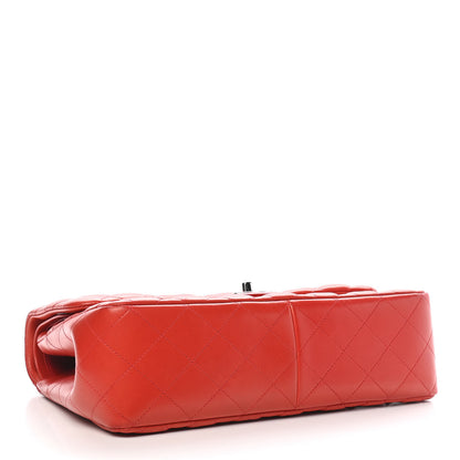 Chanel Lambskin Quilted Jumbo Double Flap Red 4 of 9