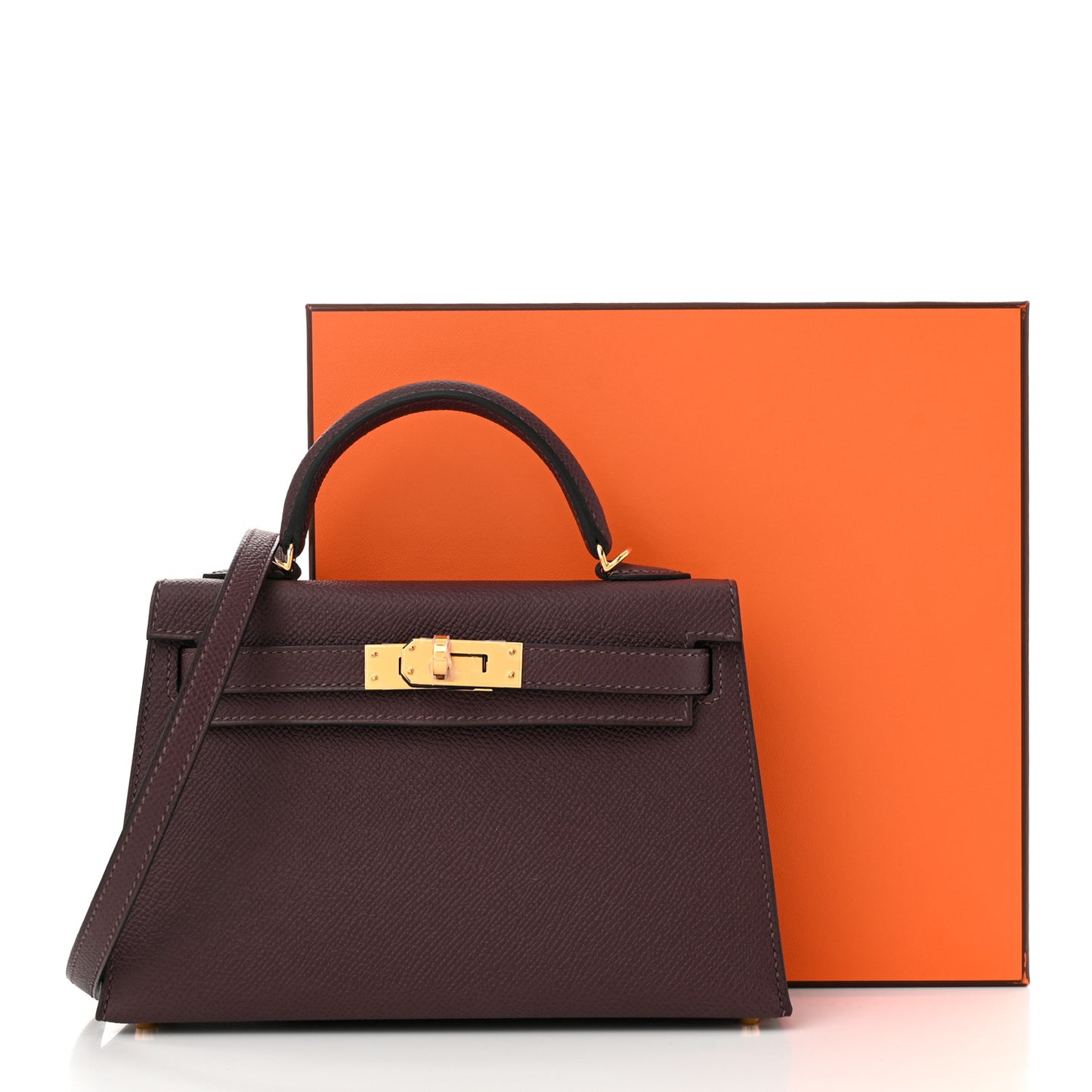 Epsom Mini Kelly Sellier 20 Rouge Sellier