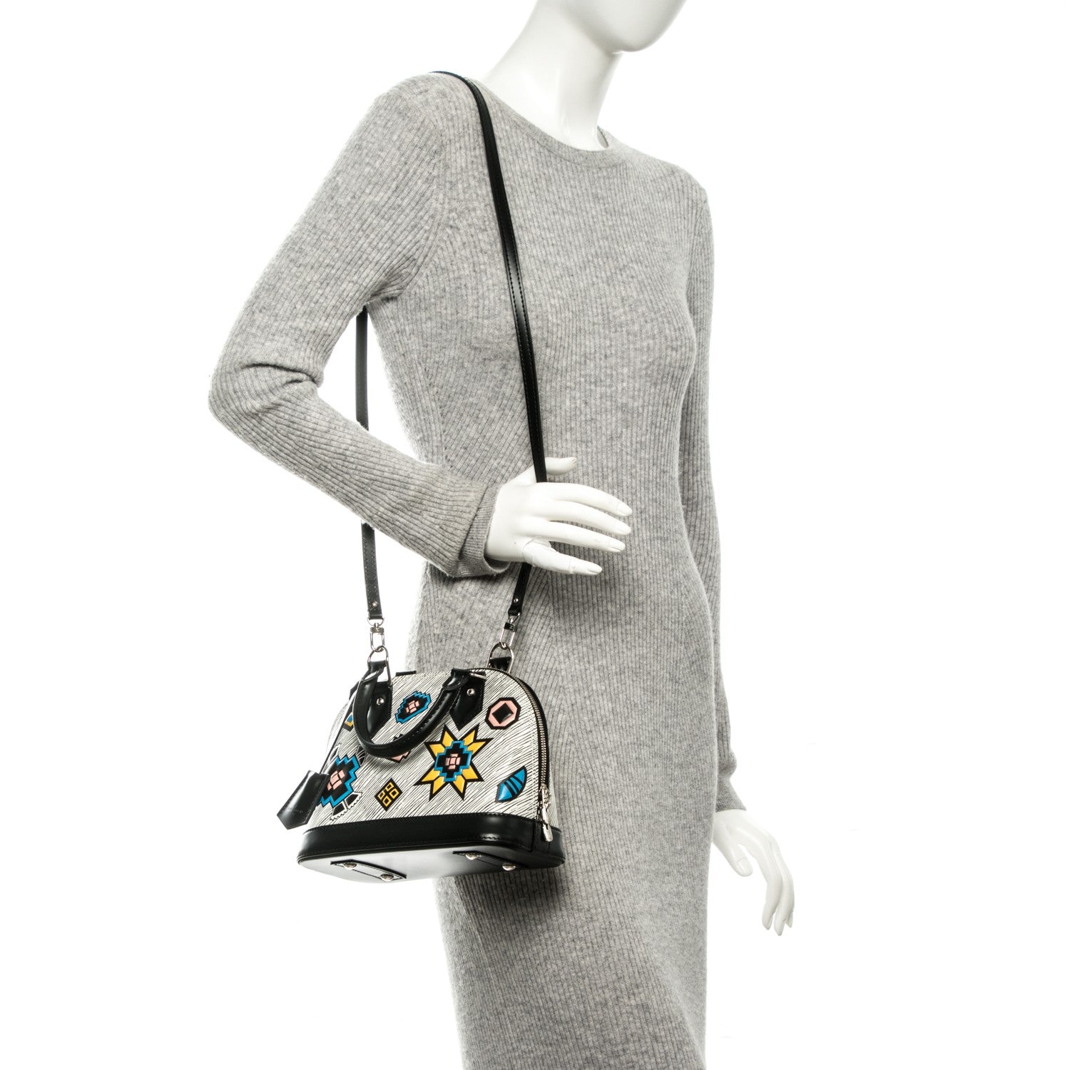 Louis Vuitton Epi Azteque Alma BB White 2 of 6