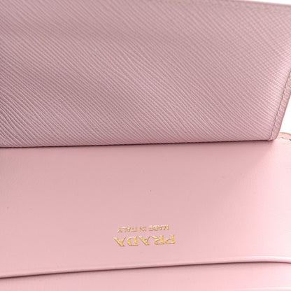 Prada Saffiano City Calf Coin Case Card Holder Alabastro 6 of 11