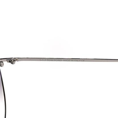 Tom Ford Indiana Aviator Sunglasses TF497 Silver 5 of 7