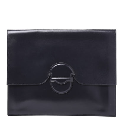 Hermes Box Marco Polo Club Clutch Bleu Marine 1 of 8