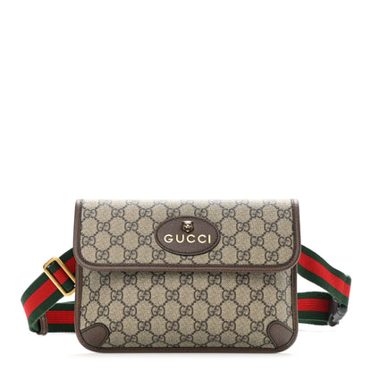 Gucci GG Supreme Monogram Neo Vintage Web Belt Bag Brown 1 of 10