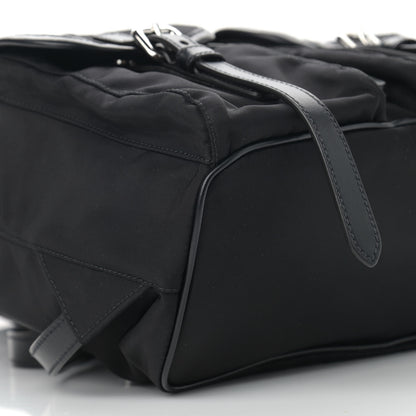 Prada Tessuto Nylon Vitello Backpack Black 10 of 11