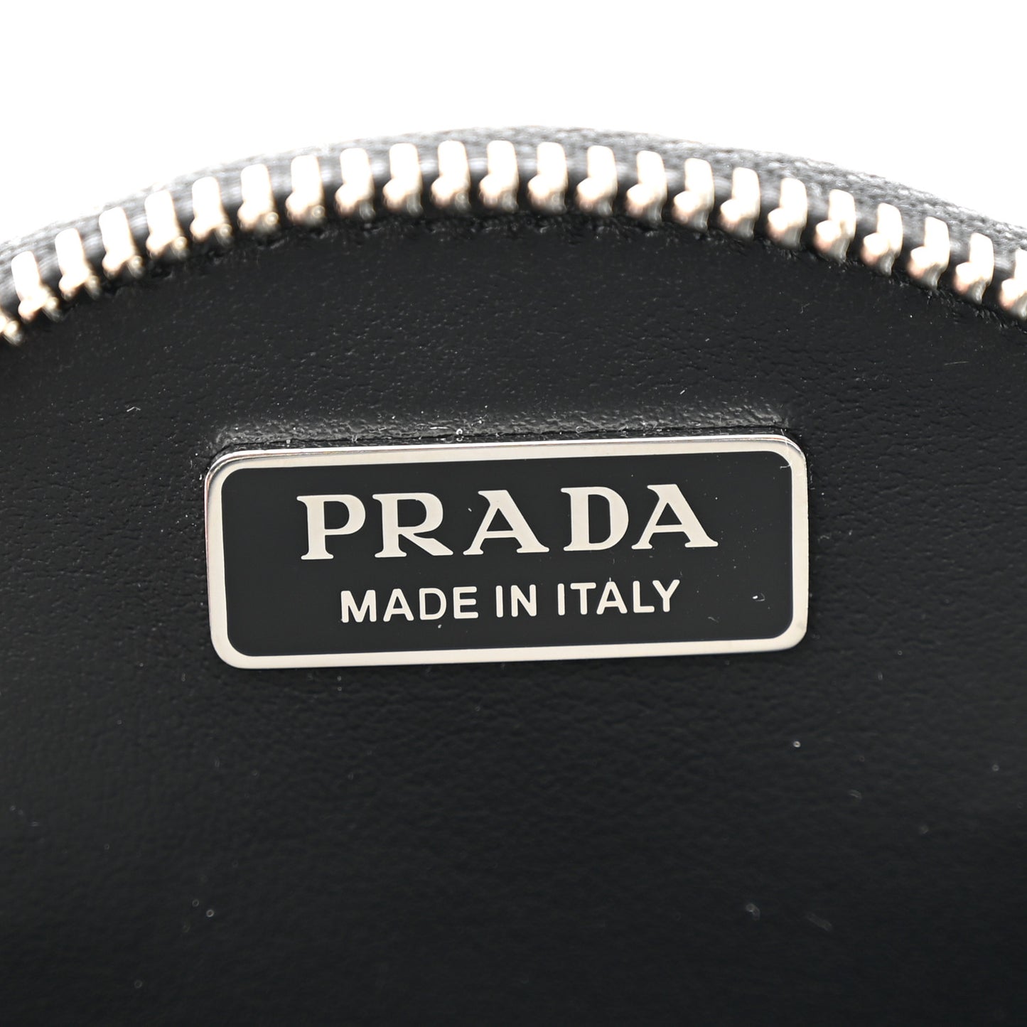 Spazzolato Round Chain Coin Crossbody Pouch Argento