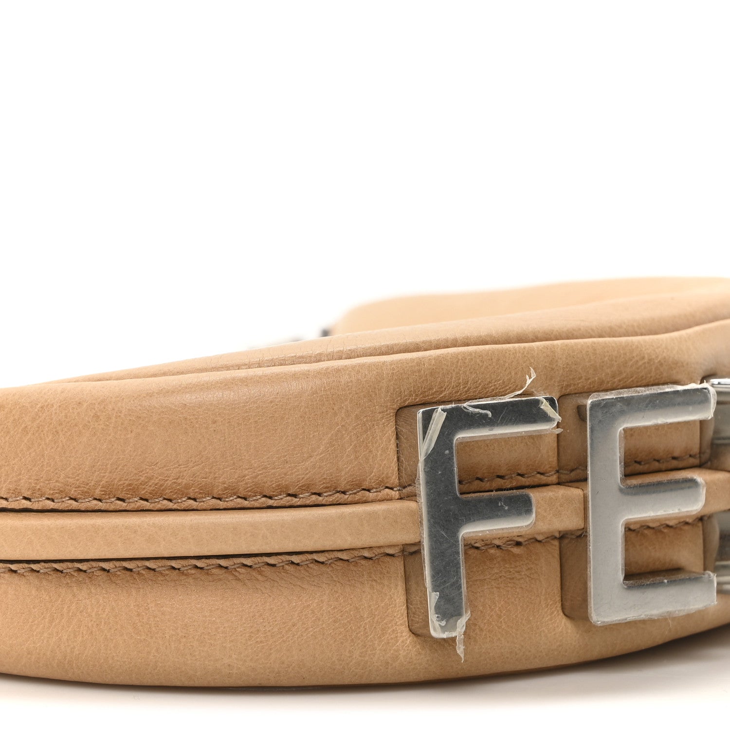Fendi Vitello Grace Nano Fendigraphy Hobo Charm Miele Scuro 8 of 9