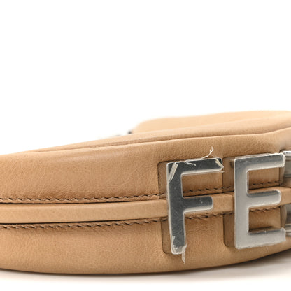 Fendi Vitello Grace Nano Fendigraphy Hobo Charm Miele Scuro 8 of 9