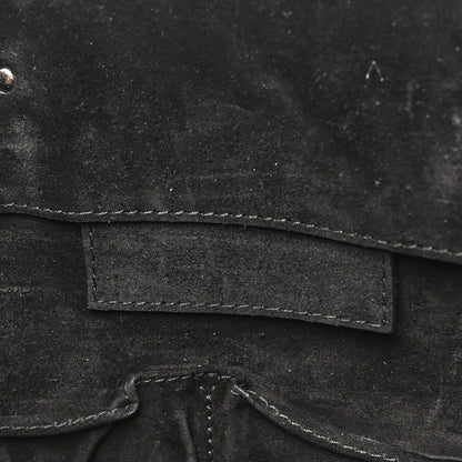 Balenciaga Daim Suede Plate Hardware Papier A6 Zip Around Tote Black 6 of 11