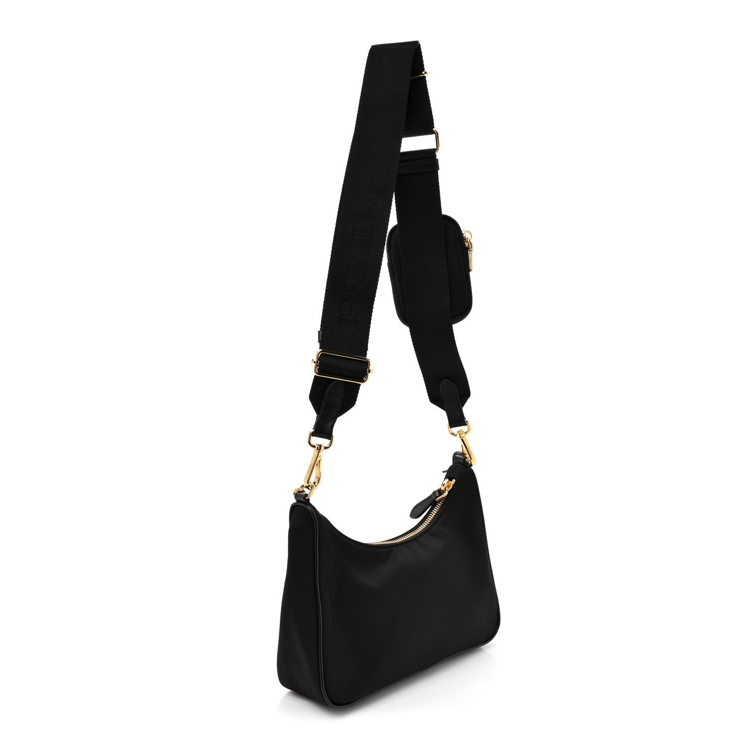 Prada Nylon Re-Edition 2005 Shoulder Bag Black 2 of 11